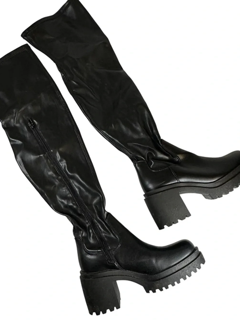 Diba Black Over-the-Knee Platform Boots